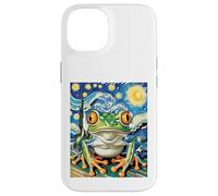 Funny Frog Van Gogh Style Starry Night Case for iPhone 14