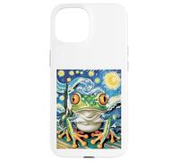 Funny Frog Van Gogh Style Starry Night Case for iPhone 15