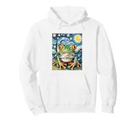 Funny Frog Van Gogh Style Starry Night Pullover Hoodie