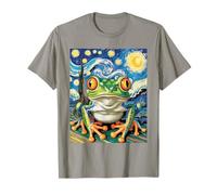 Funny Frog Van Gogh Style Starry Night T-Shirt