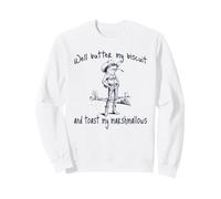 Funny Frog: Well Butter My Biscuit and Toast My Marshmallows Sweatshirt