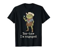 Funny Frog Western Engagement Matching Couples Tee Cowboy Co T-Shirt