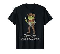 Funny Frog Western Engagement Matching Couples Tee Cowboy Co T-Shirt