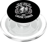 Funny Frog Witch Saying Hoard Fabrics Cause Chaos PopSockets PopGrip for MagSafe