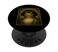 Funny Frog With A Bob Toad Retro Vintage Meme PopSockets Adhesive PopGrip