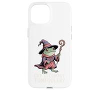 Funny Frog Wizard Off to Commit Tomfoolery Frog Meme Fantasy Case for iPhone 15