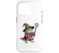 Funny Frog Wizard Off to Commit Tomfoolery Frog Meme Fantasy Case for iPhone 16 Pro