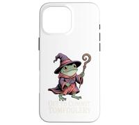 Funny Frog Wizard Off to Commit Tomfoolery Frog Meme Fantasy Case for iPhone 16 Pro Max