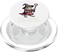 Funny Frog Wizard Off to Commit Tomfoolery Frog Meme Fantasy PopSockets PopGrip for MagSafe