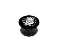 Funny Frog Work From Home Humor Remote Job Animal Graphic PopSockets Adhesive PopGrip