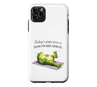 Funny Frog Yoga Downward Spiral Pose Humor Case for iPhone 11 Pro Max