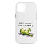 Funny Frog Yoga Downward Spiral Pose Humor Case for iPhone 14 Plus