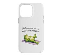 Funny Frog Yoga Downward Spiral Pose Humor Case for iPhone 14 Pro Max