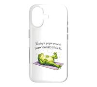 Funny Frog Yoga Downward Spiral Pose Humor Case for iPhone 17