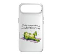 Funny Frog Yoga Downward Spiral Pose Humor Case for iPhone Air