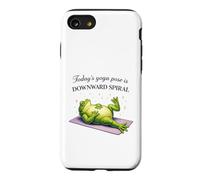 Funny Frog Yoga Downward Spiral Pose Humor Case for iPhone SE (2020) / 7/8
