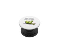 Funny Frog Yoga Downward Spiral Pose Humor PopSockets Adhesive PopGrip