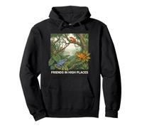 Funny Frogs Friends in High Places Pullover Hoodie