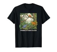 Funny Frogs Friends in High Places Value Graphic T-Shirt