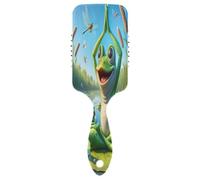 Funny Frogs Green Air Cusion Comb, Detangling Comb, Comb Healthy Hair, Brush Travel