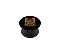 Funny Frogzilla Japanese Art Vintage Frog Lover PopSockets Adhesive PopGrip