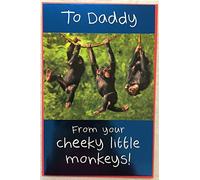 Funny From Little Monkeys Daddy Happy Father's Day Humour Greeting Cards All Of Us