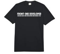 Funny Front-end vs Back-end Developer Programmer Comfort Colors Adult Heavyweight T-Shirt