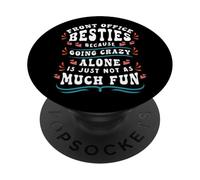 Funny Front Office Bestie Friendship Squad BFF Matching PopSockets Adhesive PopGrip