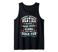 Funny Front Office Bestie Friendship Squad BFF Matching Tank Top