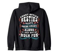 Funny Front Office Bestie Friendship Squad BFF Matching Zip Hoodie