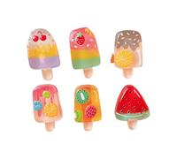 Funny Fruit Ice Cream Shape Fridge Magnets Refrigerator Sticker For Photos Note Decorative Kitchen Accessories Ice Cream Fridge Sticker