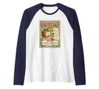 Funny Fruitcake Candied Fruit Crime Against Humanity Holiday Raglan Baseball Tee