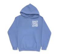 Funny FU QR Code Hoodie, Fuck You QR Code Shirt, Fu QR Code Shirts for Men, QR Code Hoodie, Scannable Qr Code Unisex Qrcode Hoodie(Blue,Large)