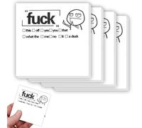 Funny Fuck Sticky Notes for Work, Novelty Memo Pads Sticky Note, Middle Finger Sticky Notes for Adults, Office Desk Accessory Gifts for Co-Workers, Friends, Boss, Funny Office Supplies (200 Sheets)