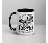 Funny Funny Novelty Coffee Mugs Adult Humor, I'm Multitasking Mug, Christmas Gifts for Employee Boss Coworkers, Funny Office Mug, I Can Listen Ignore and Forget All at The Same Time 11Oz