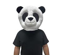 Funny Funny Panda Bear Costume Bear Mascot Costume Animal Mask Head Adult Halloween Dress