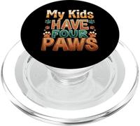 Funny Fur Parent Four Paws Animal Lover Design PopSockets PopGrip for MagSafe