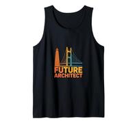 Funny Future Architect Saying Modern Tower Bridge Tank Top