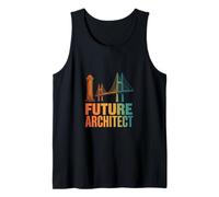 Funny Future Architect Saying Modern Tower Bridge Tank Top