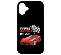 Funny Future Race Car Driver Vehicle Car Lover Case for iPhone 16 Plus