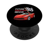 Funny Future Race Car Driver Vehicle Car Lover PopSockets Adhesive PopGrip