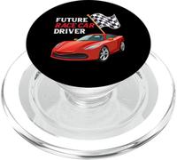 Funny Future Race Car Driver Vehicle Car Lover PopSockets PopGrip for MagSafe