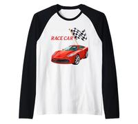 Funny Future Race Car Driver Vehicle Car Lover Raglan Baseball Tee