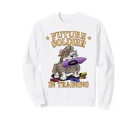 Funny FUTURE SOLDIER IN TRAINING Father Son Hero Eat Crayons Sweatshirt