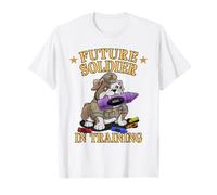 Funny Future Soldier in Training Father Son Hero Eat Crayons T-Shirt