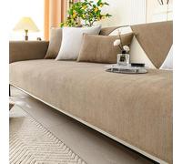 Funny Fuzzy Chenille Couch Cover - Non-Slip Pet Fur Protector | Cozy All-Season Sofa Slipcovers | Cute & Dog Cat Sofa Cover for Pets