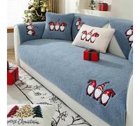 Funny Fuzzy Sofa Cover for Corner Sofas Velvet Slipcovers for 1 2 3 4 Seater Sofas & Garden Recliners Protect & Dete EBlue 70x120cm