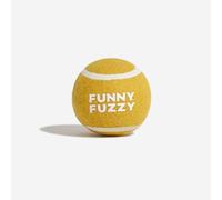 FUNNY FUZZY Squeaky Tennis Balls for Dogs, High-Visibility Dog Balls, Interactive Dog Toys for Small Dogs, Ideal for Outdoor Play & Training - 1 Pack 2.48''