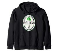 Funny Gaelic Irish Saying Ireland Where The Craic Is Mighty Zip Hoodie