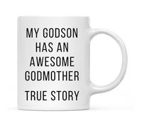 Funny Gag Gift My Godson Has an Awesome | Ceramic Coffee Mug | 11 OZ